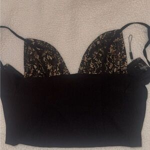 White Fox Corset Top
